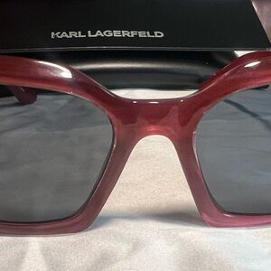 Karl Lagerfeld Burgundy Sunglasses